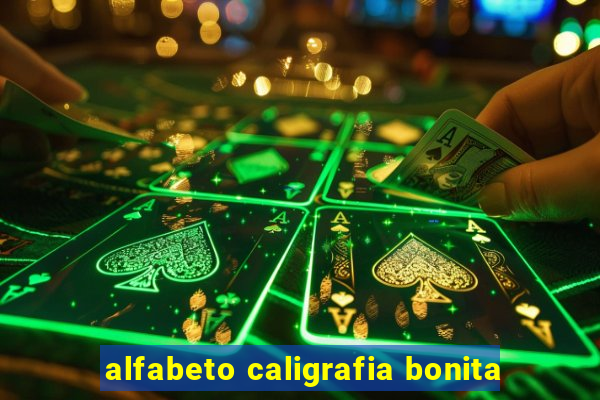 alfabeto caligrafia bonita